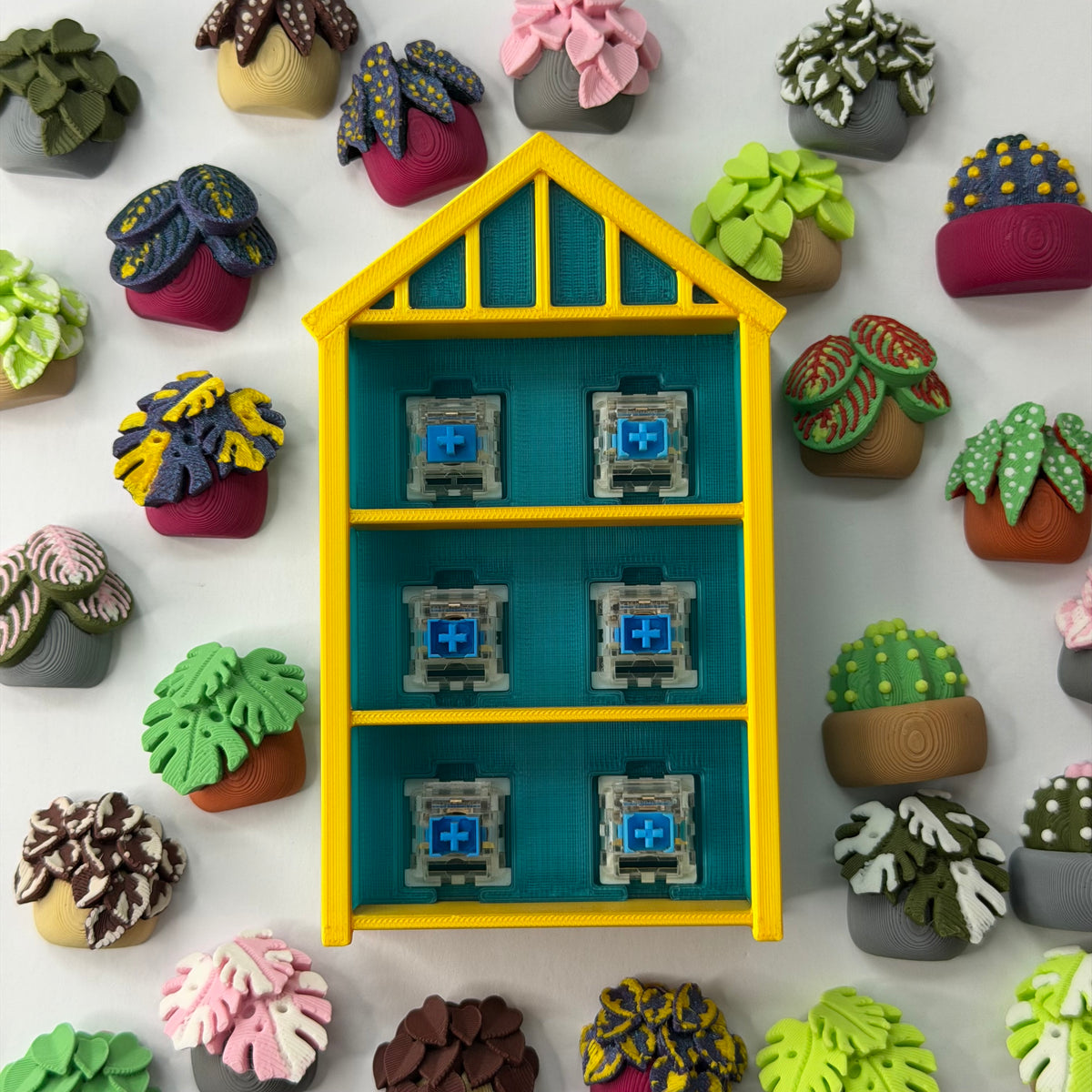 Build-your-own greenhouse fidget clicker - 6 slot