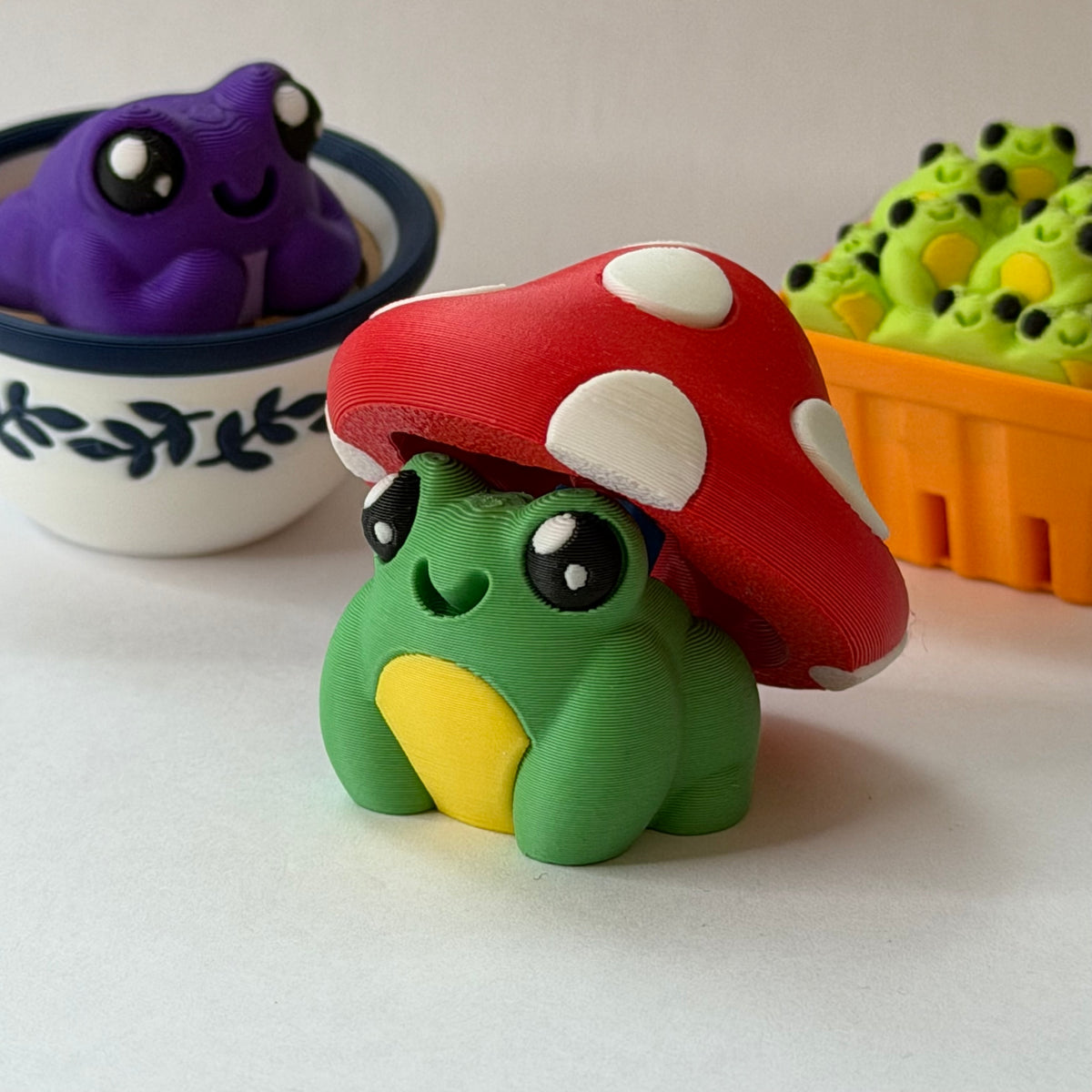 Mushroom frog clicker - Green