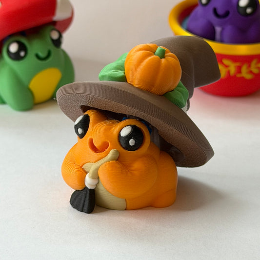 Harvest witch frog clicker - Orange