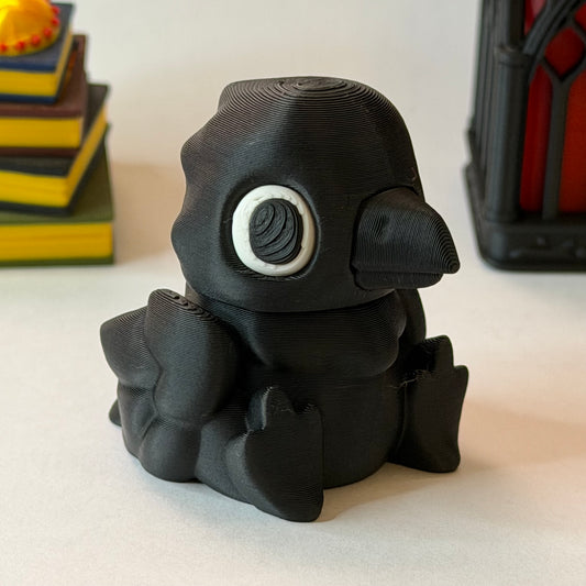 Bird magnet slider - Raven