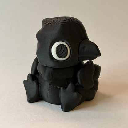 Bird magnet slider - Raven
