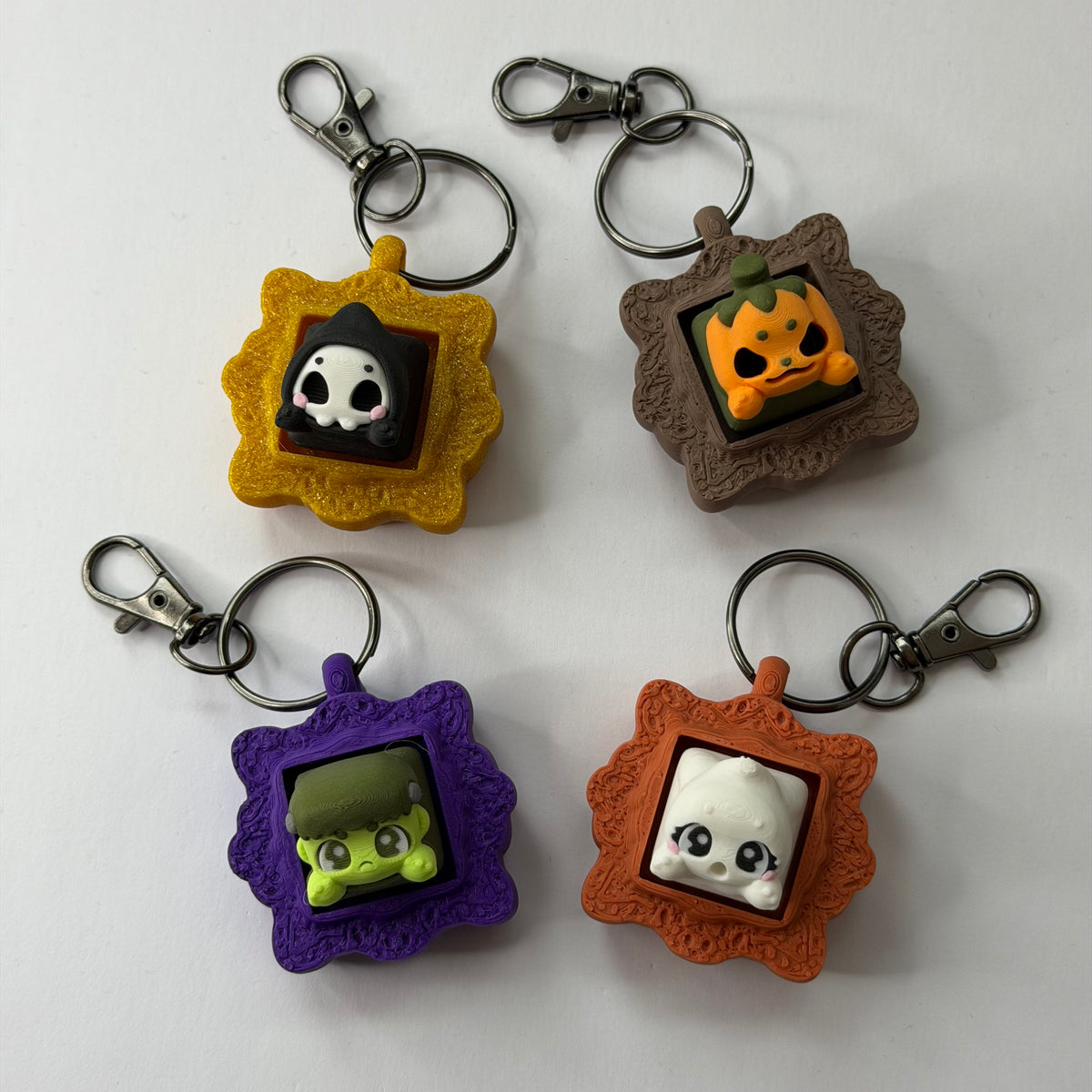 Spooky frame clicker keyring - Frankenstein