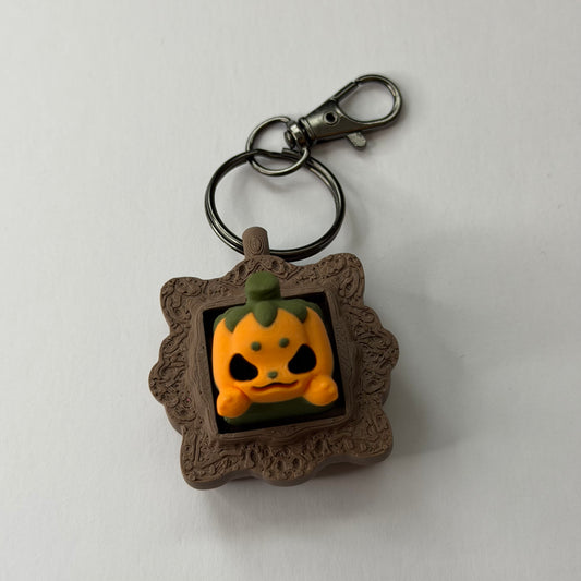 Spooky frame clicker keyring - Pumpkin