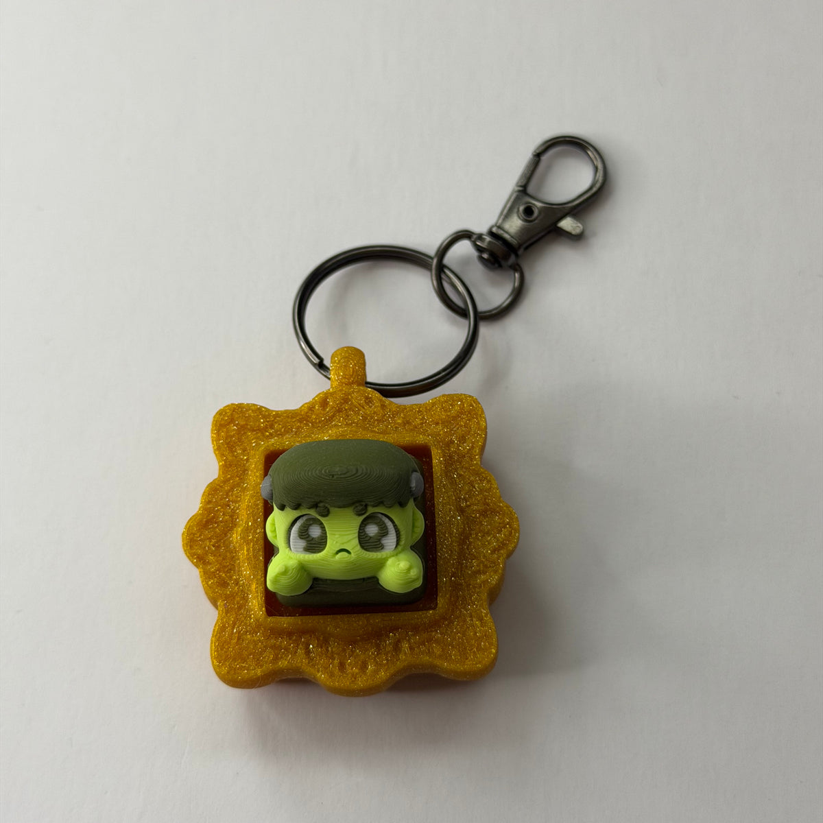 Spooky frame clicker keyring - Frankenstein