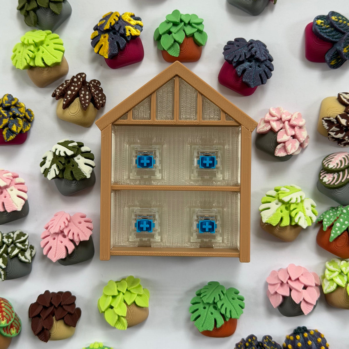 Build-your-own greenhouse fidget clicker - 4 slot