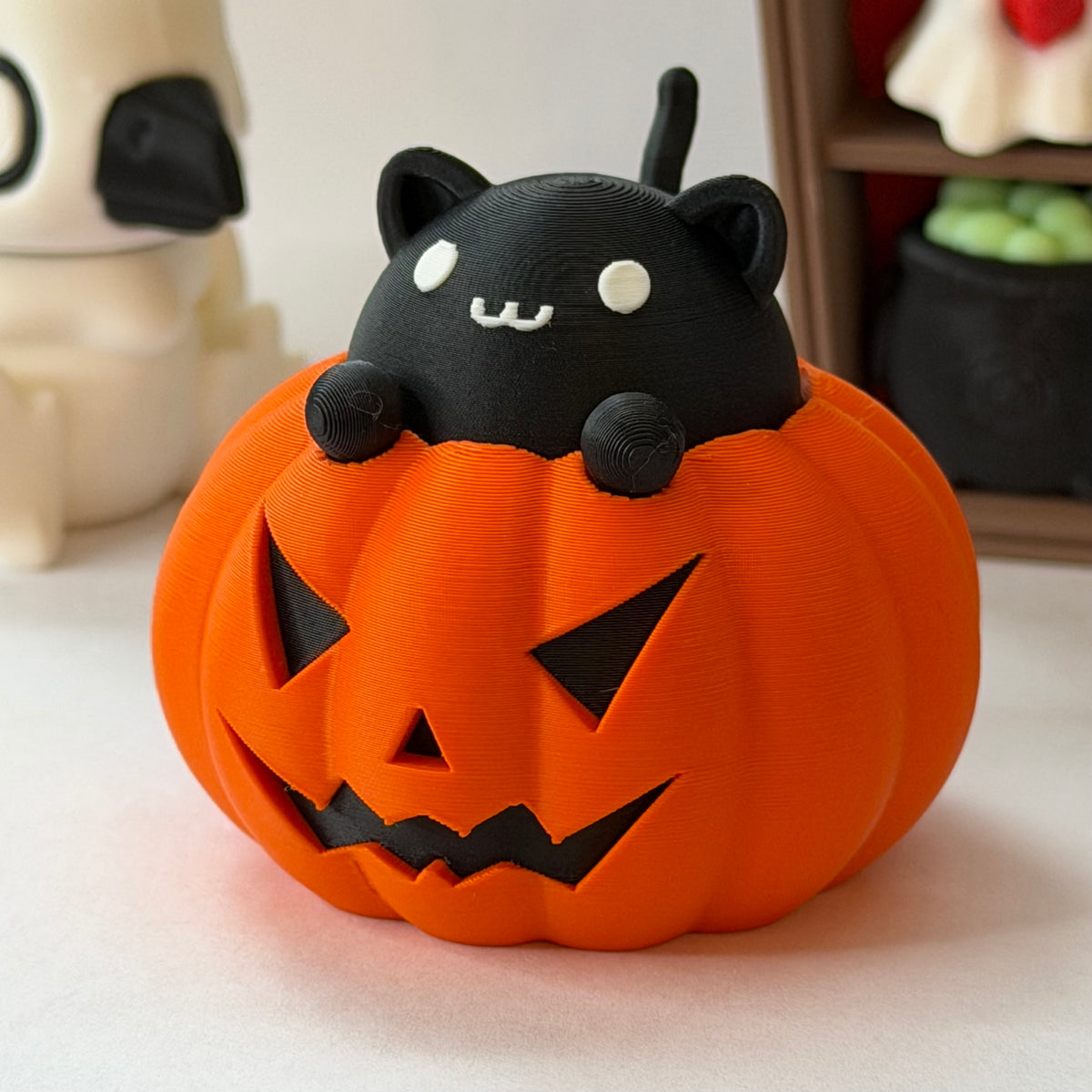Pumpkin cat clicker - Black