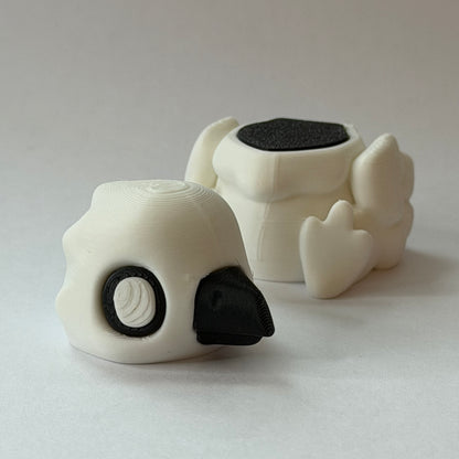 Bird magnet slider - Bone