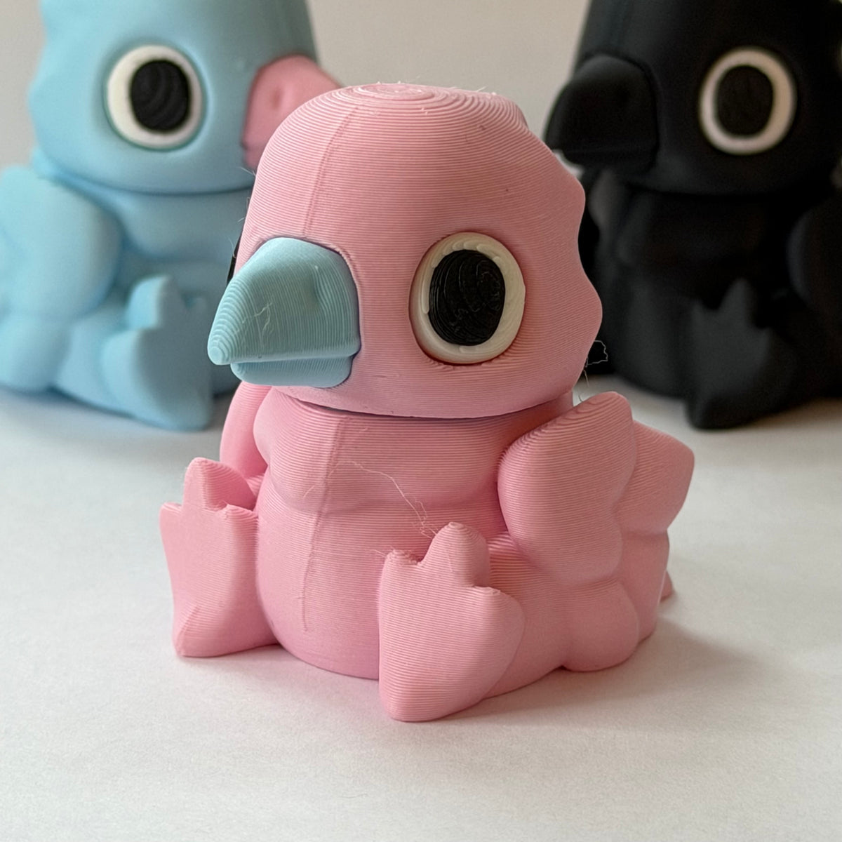 Bird magnet slider - Pink