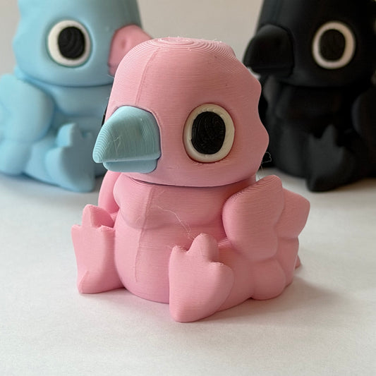 Bird magnet slider - Pink