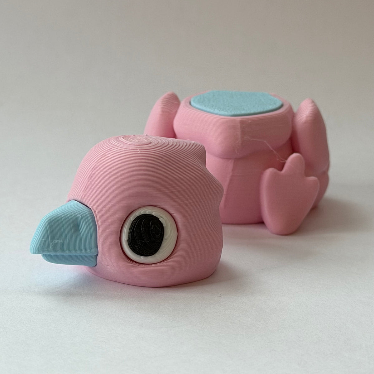 Bird magnet slider - Pink