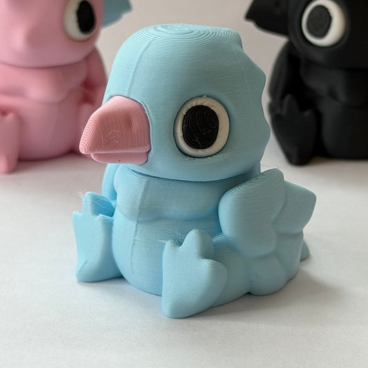 Bird magnet slider - Blue