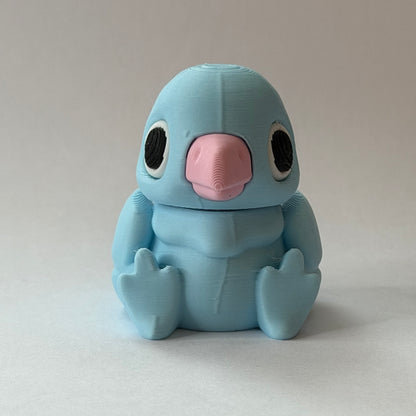 Bird magnet slider - Blue