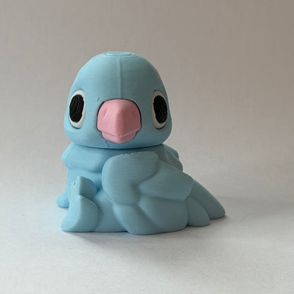 Bird magnet slider - Blue
