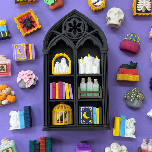 Build-your-own gothic shelf clicker - 6 slot